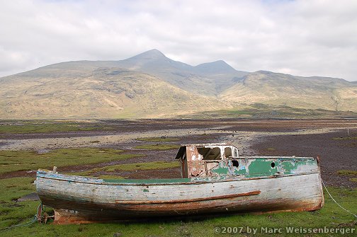 Fischerboot, Isle of Mull, Schottland