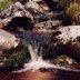 Wasserfall in den Wicklow Mountains, Co. Wicklow,